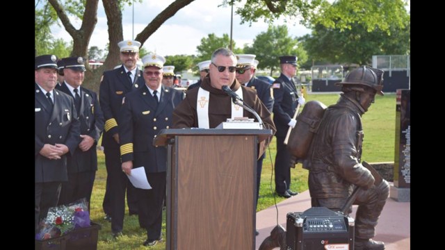 Memorial dedication ceremony
